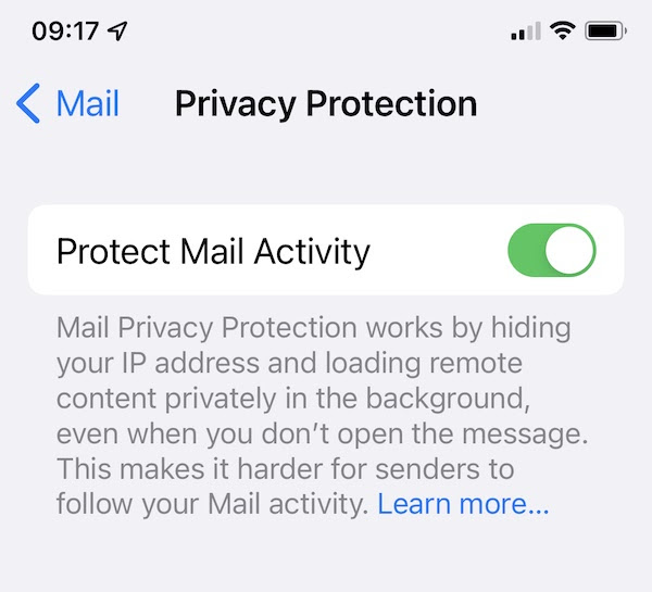 Apple Mail Privacy Protection