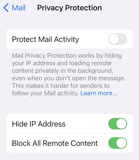 Apple Mail Privacy Protection